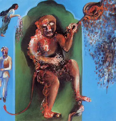 Bhupen Khakhar (Artist), Hanuman, Painting