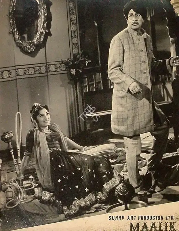 Naushad (Producer), Maalik, 1958, Lobby Card