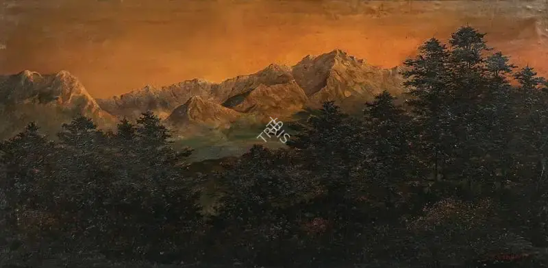 Gangooly, J.P. (Artist). Himalayan View, n.d. | Painting, De.Onl/27.08.22, 2022 · DeRivaz & Ives