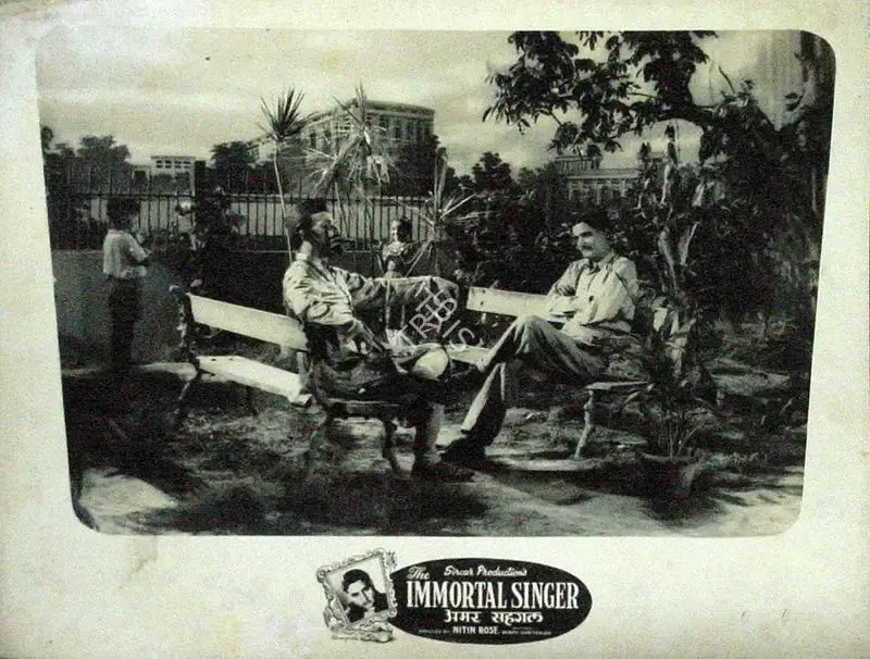 Nitin Bose (Director), Amar Saigal, 1955, Lobby Card