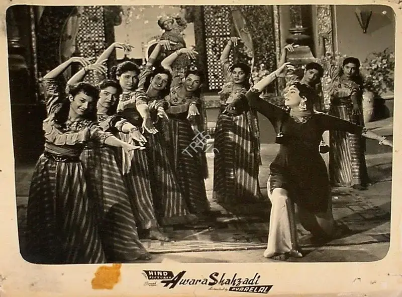 Pyarelal (Producer), Awara Shahzadi, 1956, Lobby Card