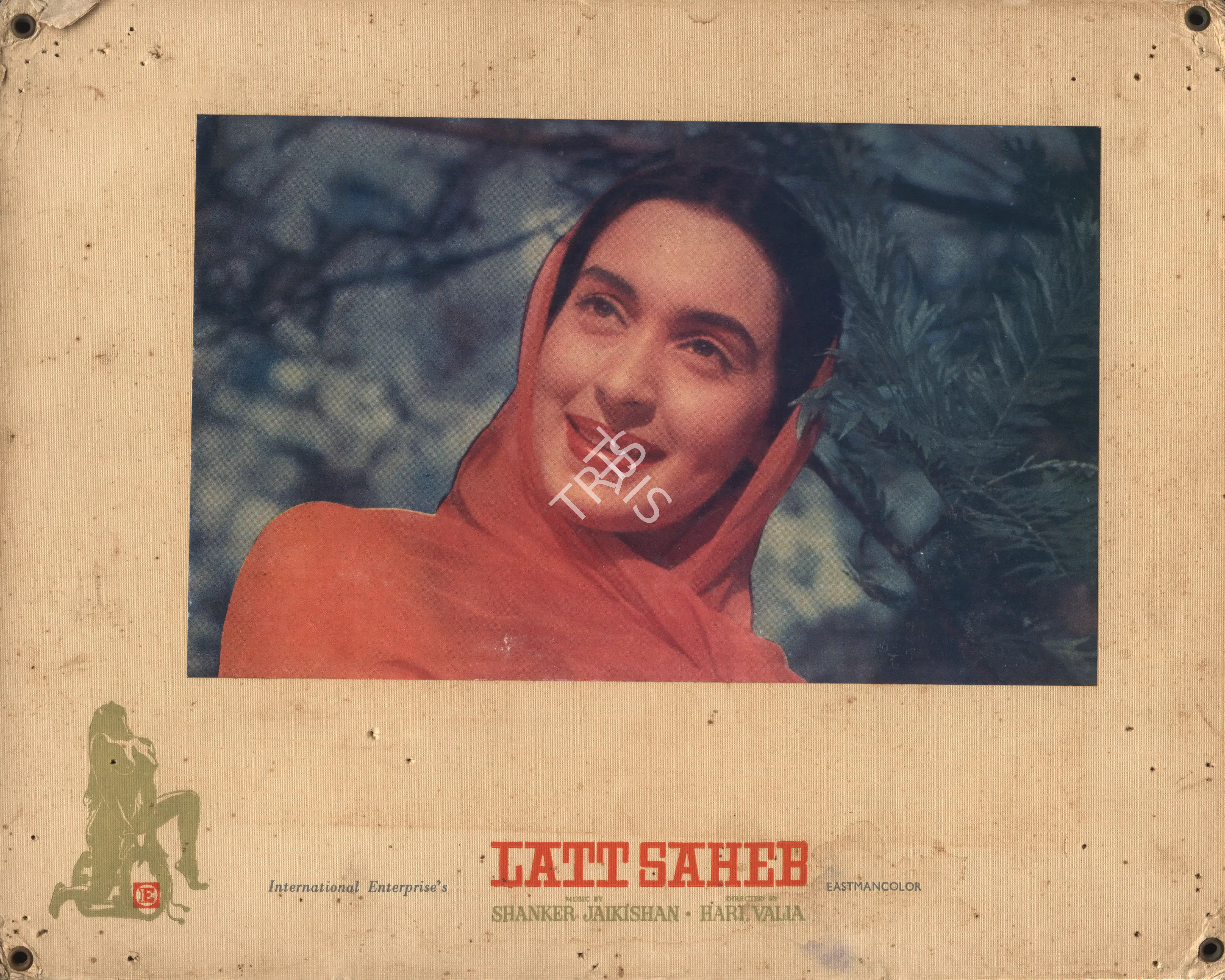 Hari Valia (Director), Latt Saheb, 1967, Photographic Still Mounted on Lobby Card