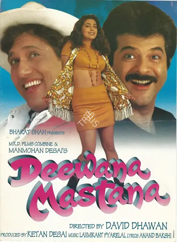 Ketan Desai (Producer), Deewana Mastana, 1997, Song-Synopsis Booklet