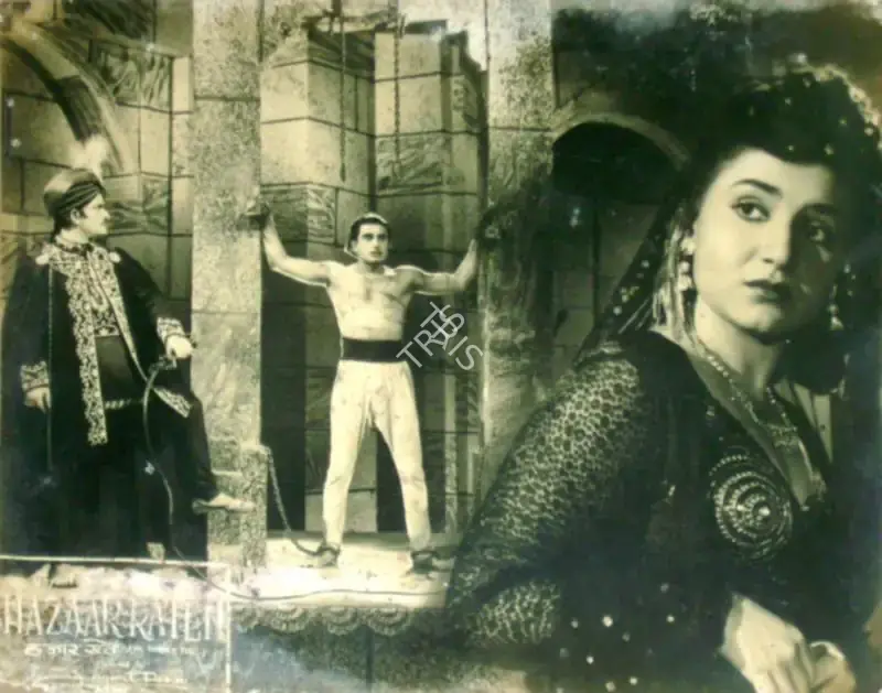 Jayant Desai (Director), Hazaar Raten, 1953, Lobby Card