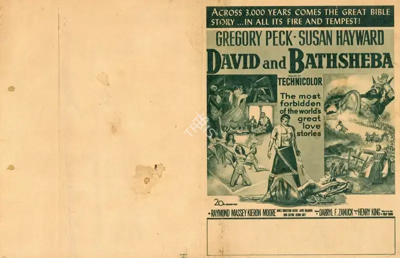 Henry King (Director), David and Bathsheba, 1951, Handbill