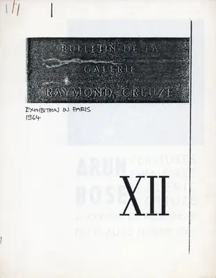 Arun Bose (Artist), Paintings and Engravings, 1964, Solo Exhibition Catalogue