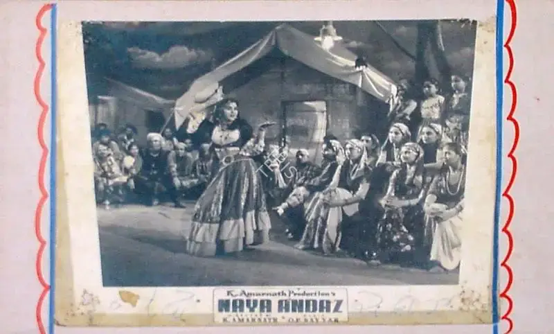 Vasant Nagesh Buva (Cinematographer), Naya Andaz, 1956, Lobby Card
