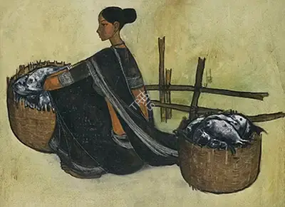 B. Prabha (Artist), Untitled, 1968, Painting