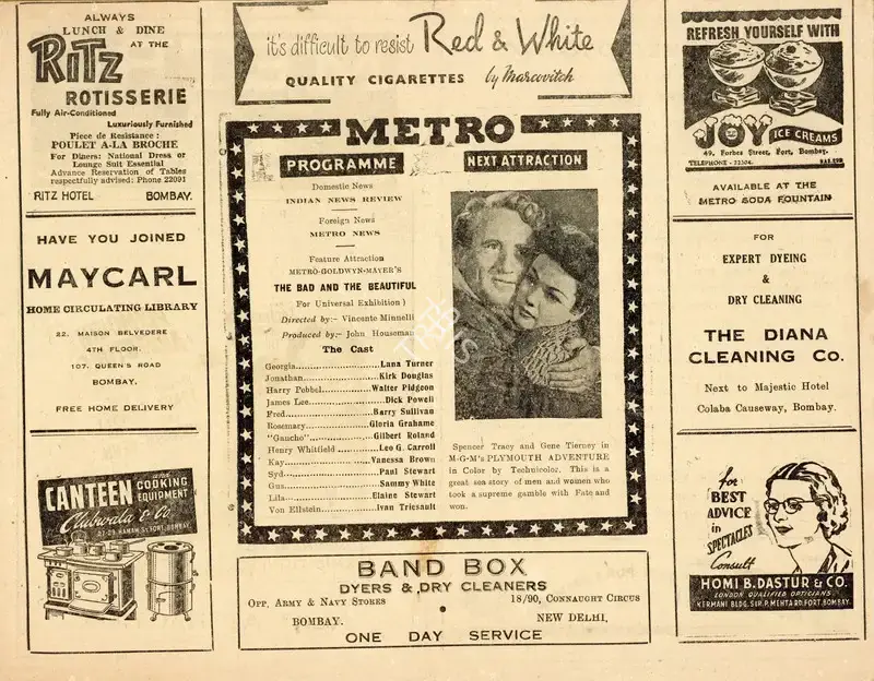 Clarence Brown (Director), Plymouth Adventure, 1952, Handbill