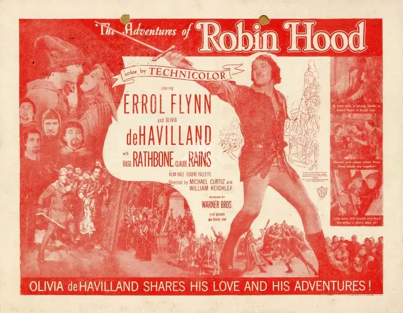 Michael Curtiz (Director), The Adventures of Robin Hood, 1938, Handbill