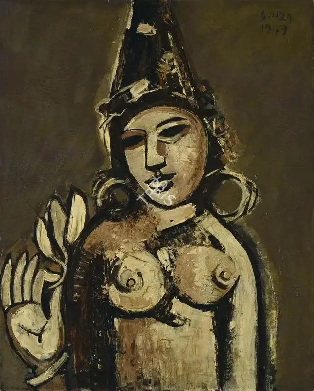F.N. Souza (Artist), Untitled, 1949, Painting