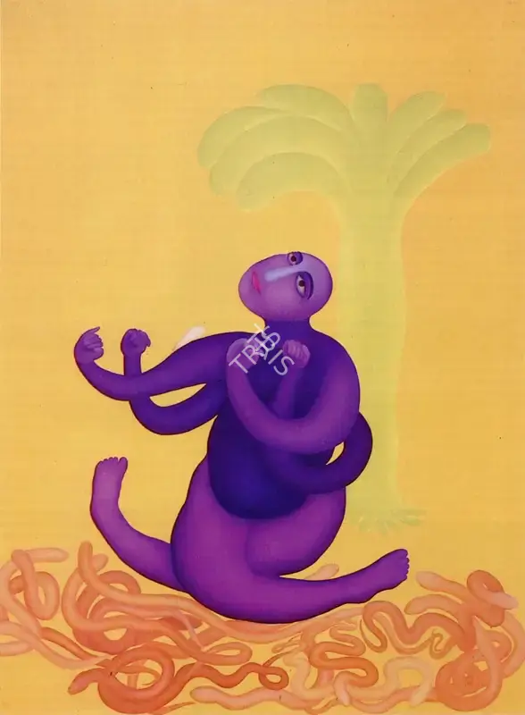 Manjit Bawa (Artist), Shiva, 1982, Painting