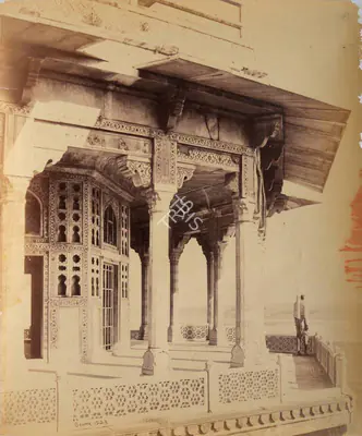 Samuel Bourne (Photographer), Exterior of the Zenana, Agra Fort, 1865, Antiquarian Photograph