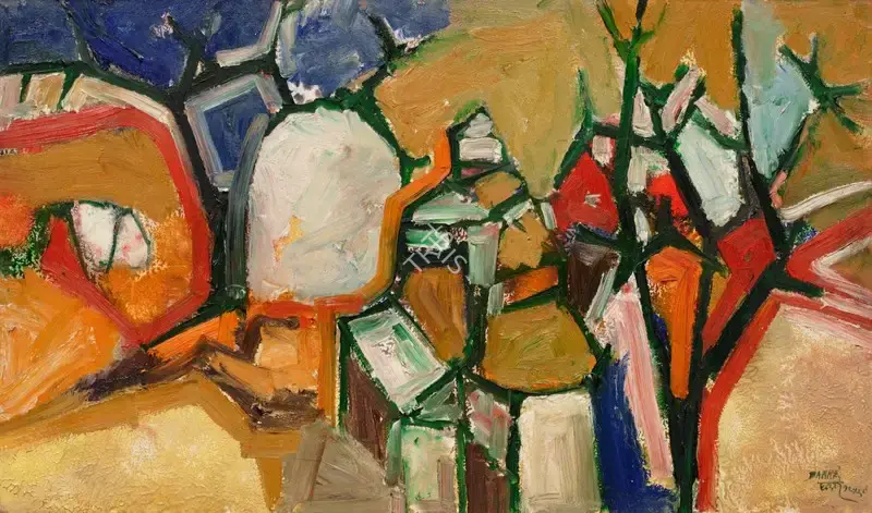 Bakre, S.K. (Artist). Untitled (Landscape), 1964 | Painting, So.NeY/26.03.26, 2026 · Sotheby's