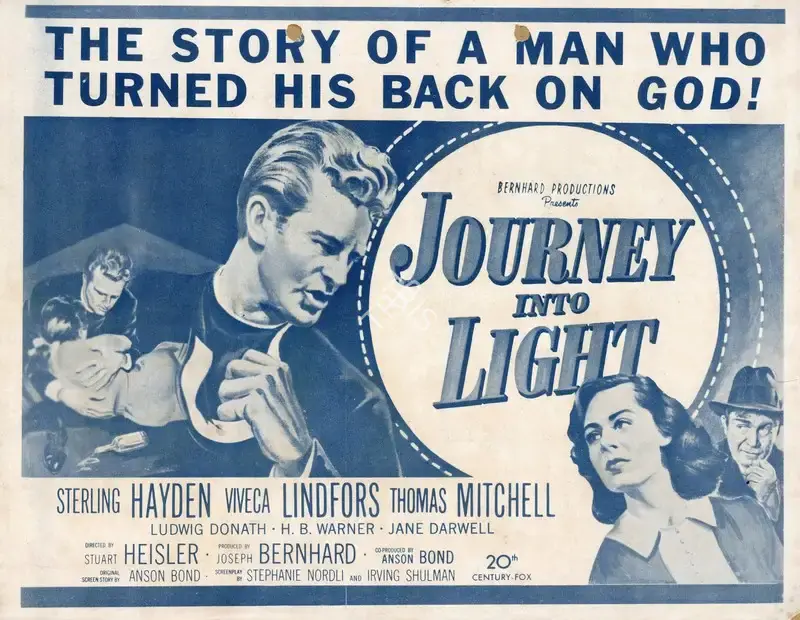 Stuart Heisler (Director), Journey into Light, 1951, Handbill