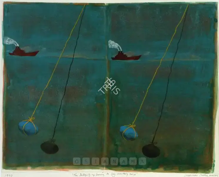 Sudarshan Shetty (Artist), The Indignity Of Having To Say Something Twice, 1999, Painting
