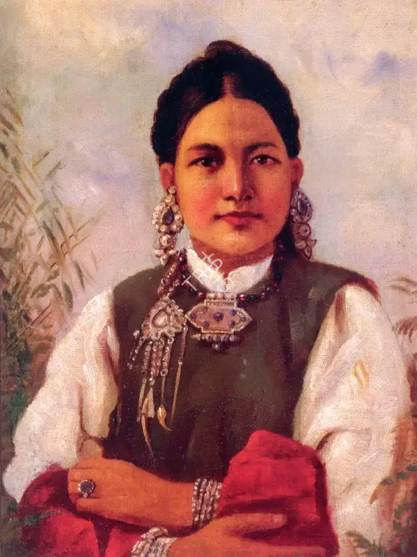 Varma, Raja Ravi (Artist). Untitled (Himalayan Beauty), n.d. | Painting, So.NeY/15.09.11, 2011 · Sotheby's
