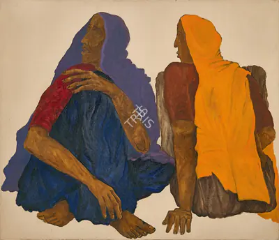 Shamshad Husain (Artist), Untitled, 1984, Painting