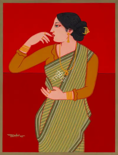 Lalu Prasad Shaw (Artist), Untitled, 2014, Painting