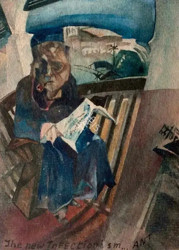 Tagore, Abanindranath (Artist). The New Infectionism, n.d. | Painting, 2016 · Pundole