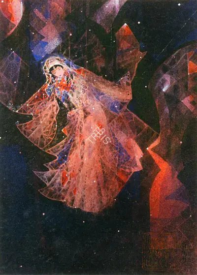 Ramgopal Vijaiwargiya (Artist), A Woman Wringing a Towel, Painting