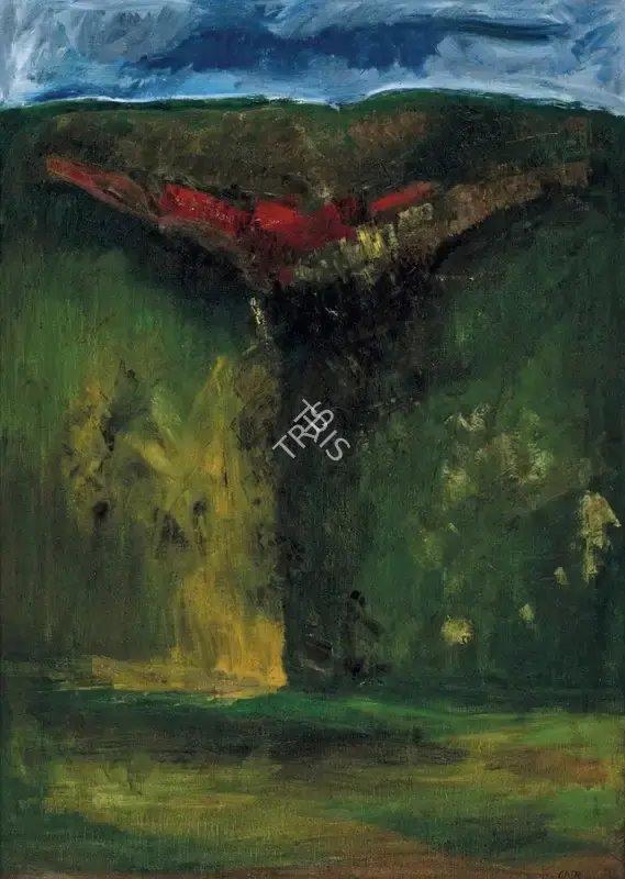 Gade, H.A. (Artist). Chembur Monsoon, circa 1960 | Painting, AG.Mum/16.12.24, 2024 · Asta Guru