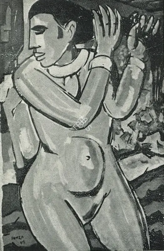 F.N. Souza (Artist), Nude, Painting