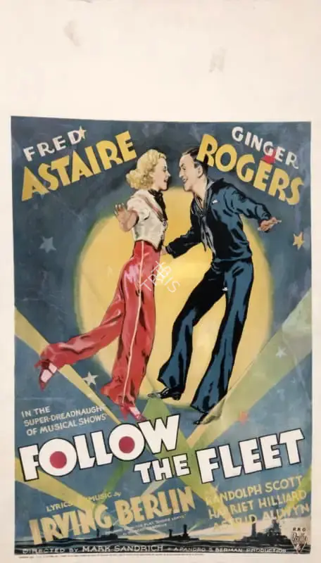 Pandro S. Berman (Producer), Follow the Fleet, 1936, Poster