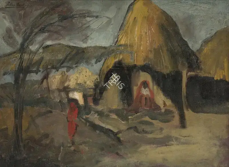 Mookherjea, Sailoz (Artist). Untitled, n.d. | Painting, Sa.Mum/16.03.23, 2023 · Saffronart