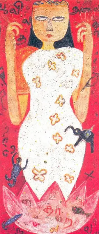K. Muralidharan (Artist), Lakshmi, 2001, Painting