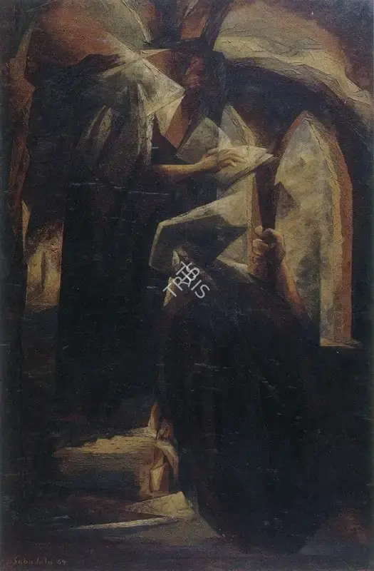 Sabavala, Jehangir (Artist). The Nuns I. Oil on Canvas, 1964 | The Crucible of Painting | Painting | FineArts | 00182416