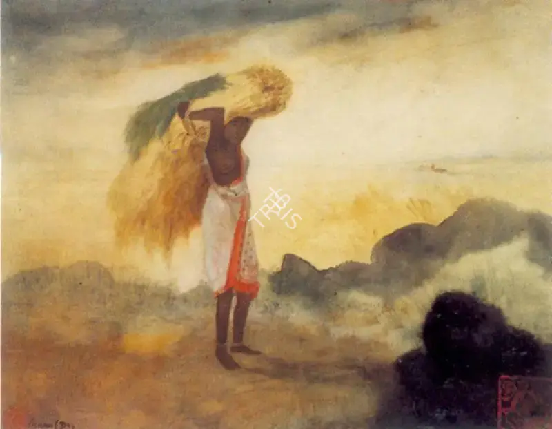 Mukul Dey (Artist), Harvest, Painting