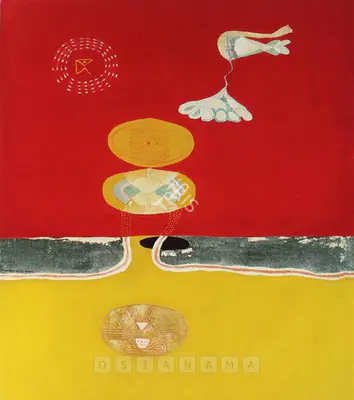 Prabhakar Barwe (Artist), Ethereal Transition, 1969, Painting