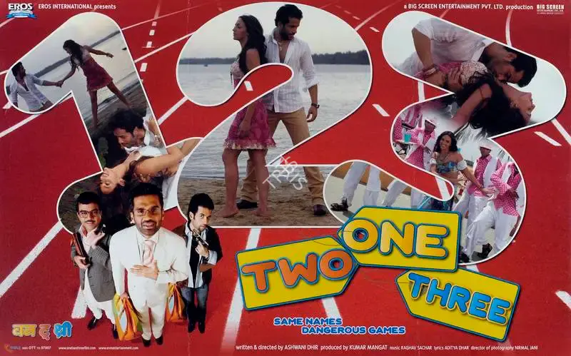 Kumar Mangat (Producer), One Two Three, 2008, Lobby Card