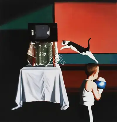 Shibu Natesan (Artist), Power Cut, 2005, Painting