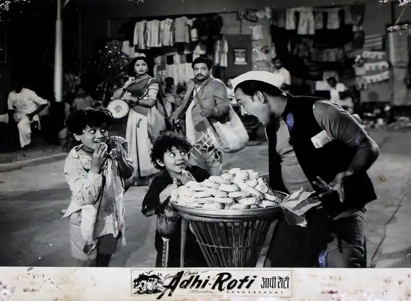 Vallabh Chokshi (Producer), Adhi Roti, 1957, Lobby Card