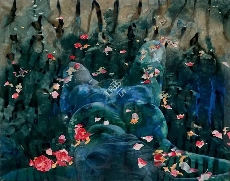 Vasundhara Tewari Broota (Artist), Ganga, Painting