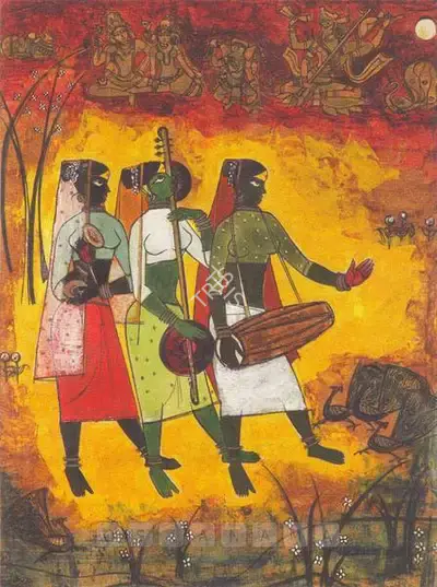 B. Prabha (Artist), Untitled, 1967, Painting