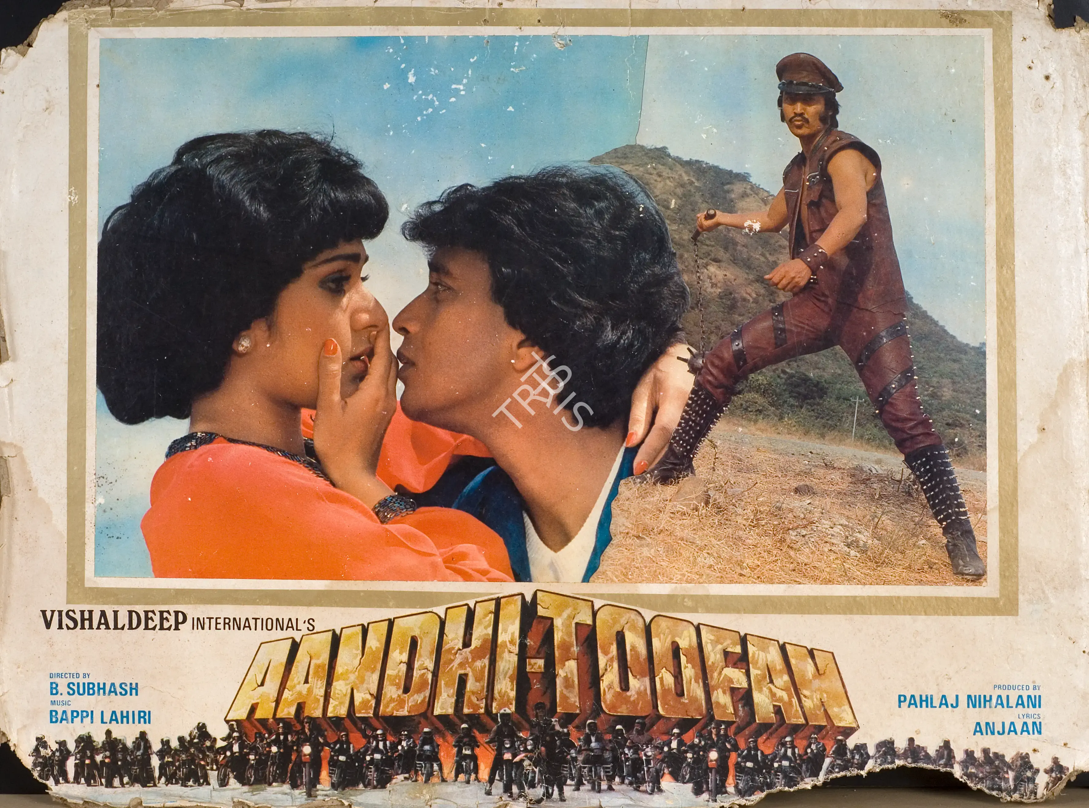Pahlaj Nihalani (Producer), Aandhi Toofan, 1985, Photographic Still Mounted on Lobby Card
