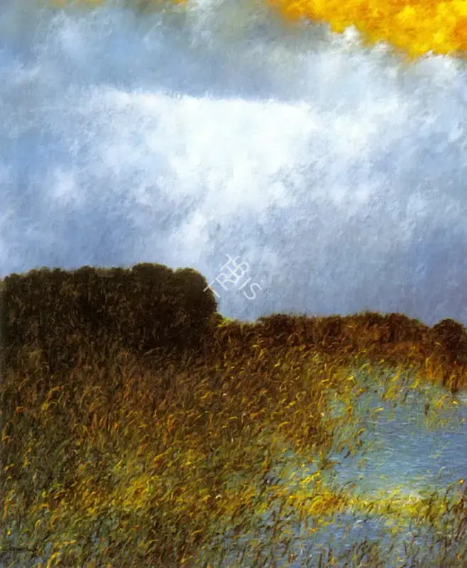 Paramjit Singh (Artist), Thunder Storm, 1979, Painting