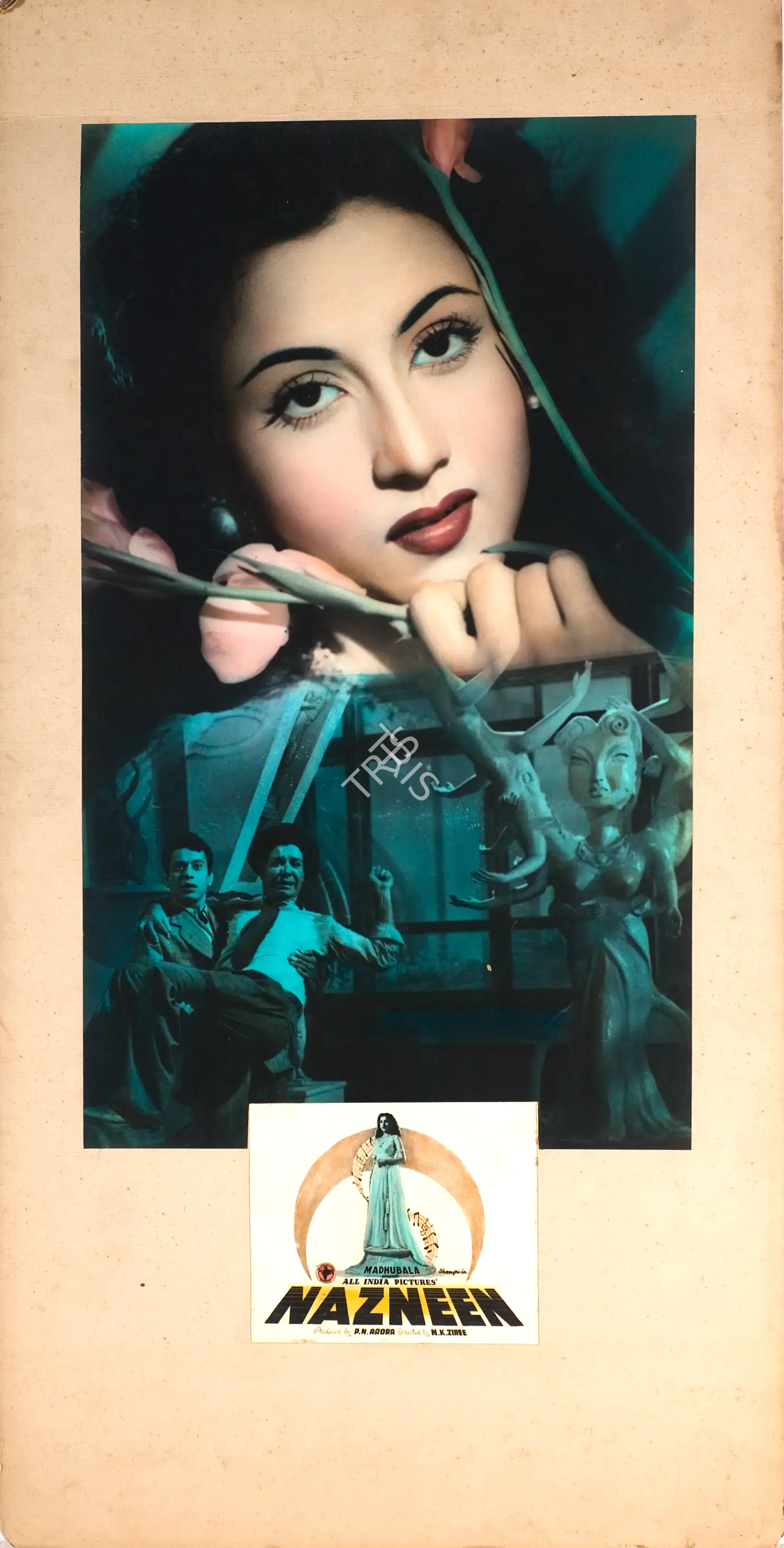 N.K. Ziree (Director), Nazneen, 1951, Photographic Still Mounted on Lobby Card
