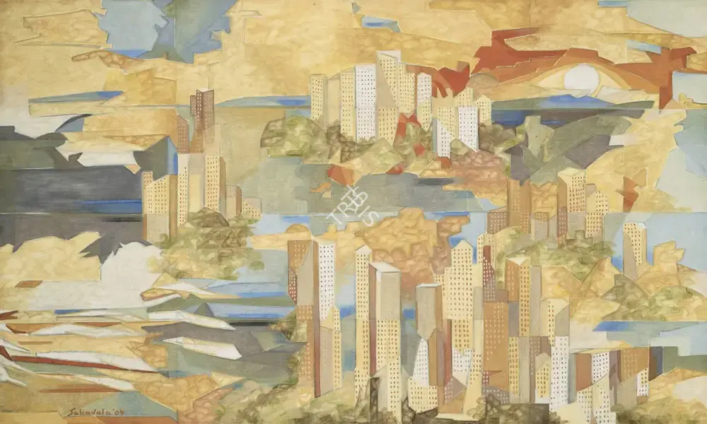 Sabavala, Jehangir (Artist). The City IV, 2004 | Painting, AG.Mum/27.03.18, 2018 · Asta Guru