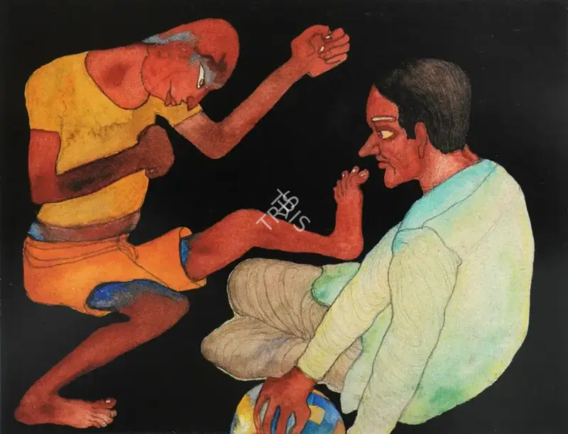 Jogen Chowdhury (Artist), Untitled, 1987, Painting