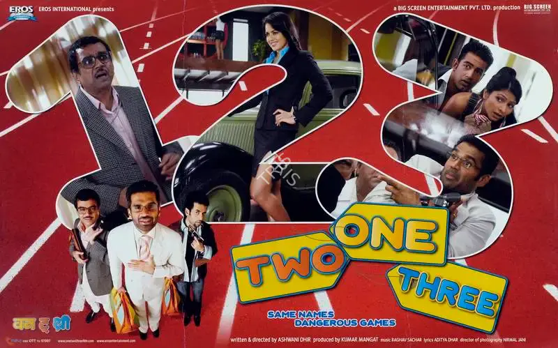 Kumar Mangat (Producer), One Two Three, 2008, Lobby Card