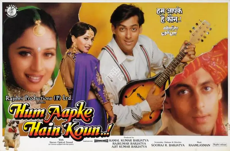 Rajan Kinagi (Cinematographer), Hum Aapke Hain Kaun, 1994, Lobby Card