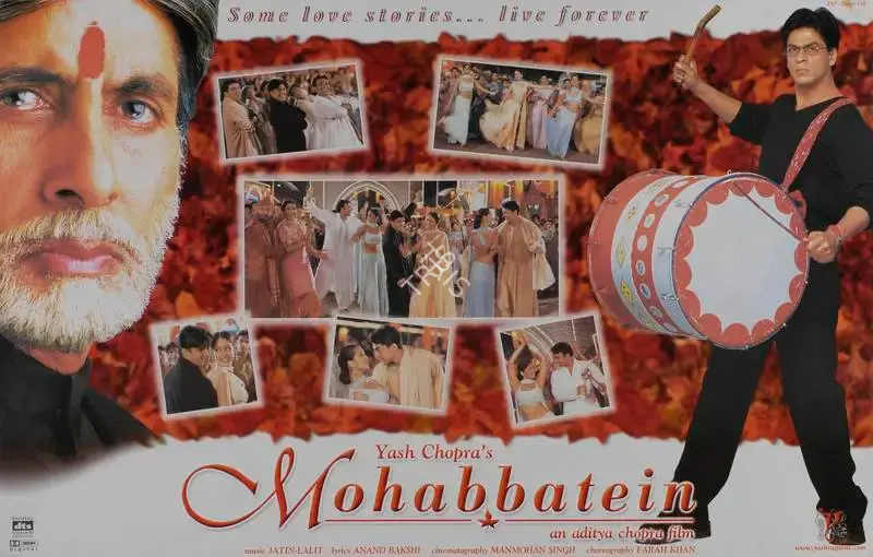 Yash Chopra (Producer), Mohabbatein, 2000, Lobby Card