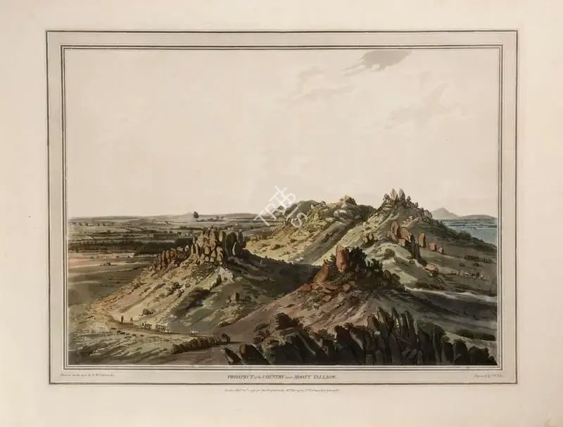 John William Edy (Engraver), Prospect of the Country Near Mooty Tallaow, 1793, Engraving