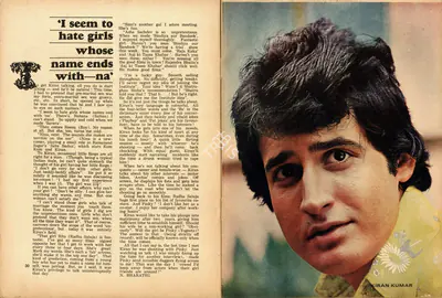 N. Bharathi (Interviewer), I seem to hate girls whose name ends with - na', 1973, Conversation