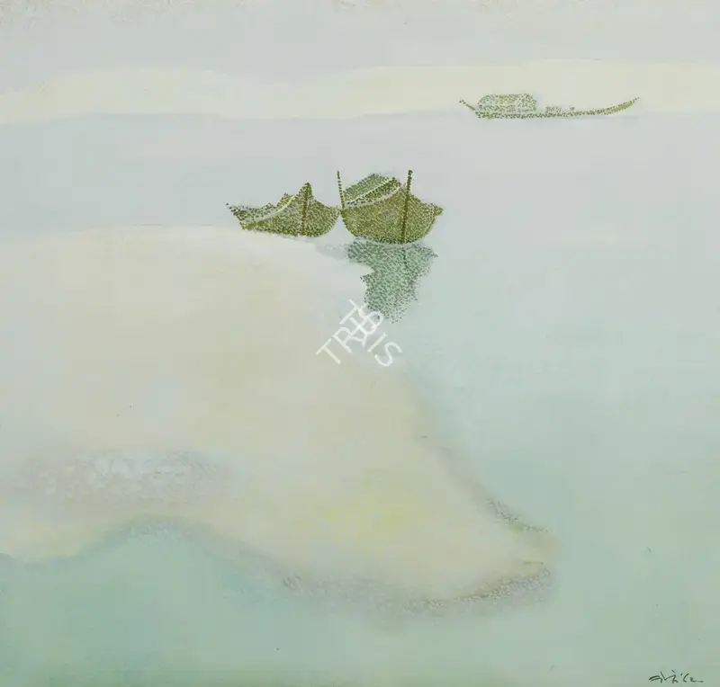 N.S. Bendre (Artist), Untitled (Boats), 1962, Painting
