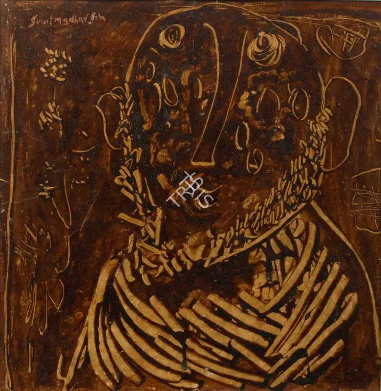 Sunil Madhav Sen (Artist), Untitled (A Man), Painting